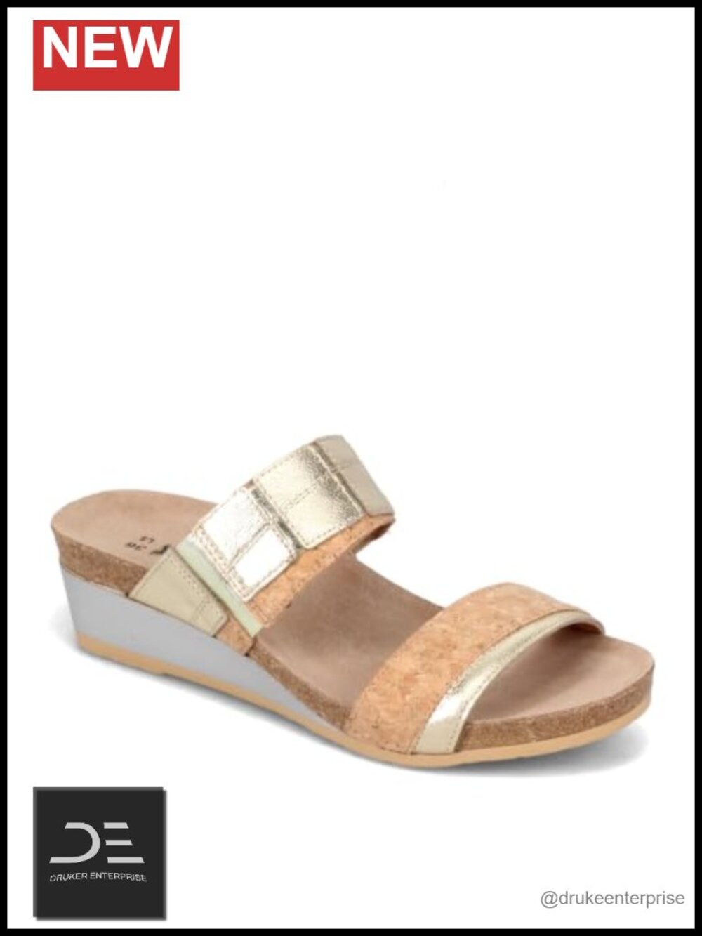 Royalty Wedge Sandals - Leather Arch Support Comfort